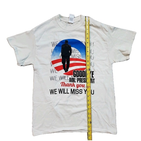 President Barack‎ Obama Goodbye T Shirt Mens Medium White Presidency Tour 2016 - Picture 4 of 5